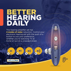 DELLONA High-Performance Hearing Aids for Seniors Severe Hearing Loss, Rechargeable with Noise Cancelling (Pair), 4 Modes - Comfort Design Ear Hearing Aid, PSAP