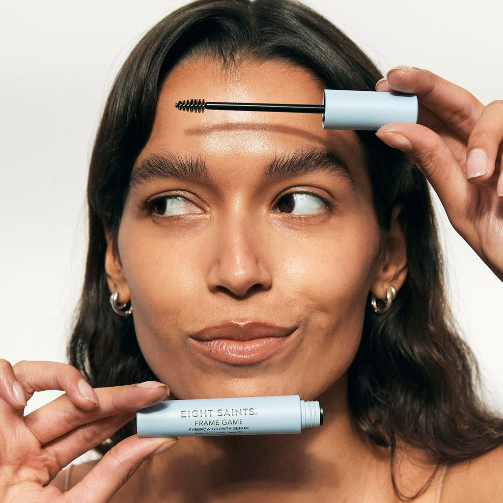 Eight Saints Frame Game Eyebrow Growth Serum for Thicker, Fuller Brows, Natural & Organic Brow Enhancing Treatment for Thin & Sparse Eyebrows, Nourishing Eyebrow Serum, 0.14 fl oz