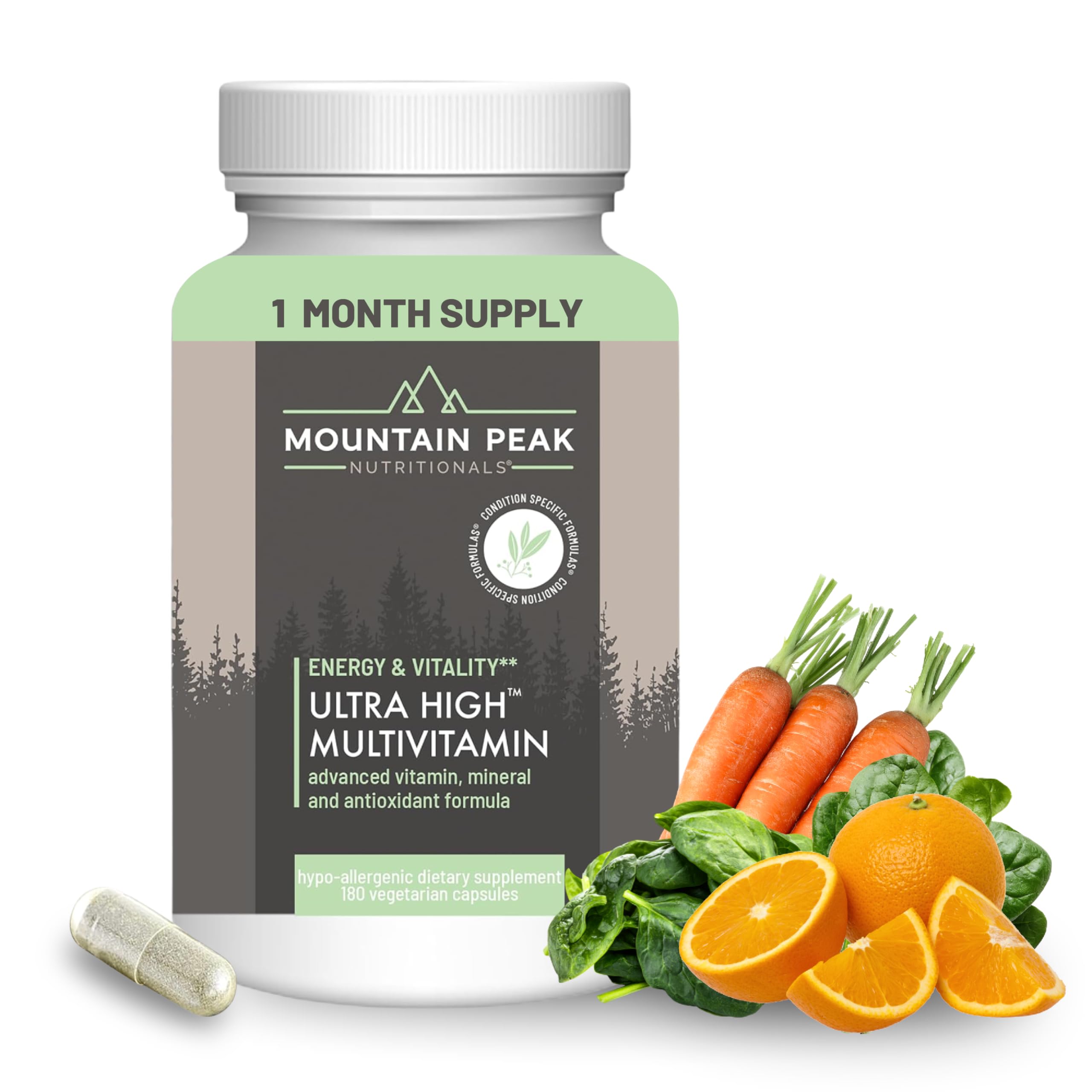 Mountain Peak Nutritionals Ultra High Multivitamin Men & Women 180ct