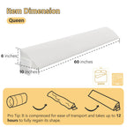 Vekkia Queen Bed Wedge Pillow for Headboard Gap/Mattress Gap Filler/Headboard Pillow/Bed Wedge Gap Filler,Stop Loosing Your Pillows