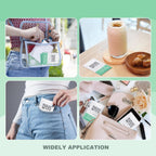 Gisdo 100 pcs Disposable Skin Cleansing Wipes, Individual Wrapped, Safe, Convenient, Lightweight, Remove Makeup(Green)