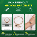 Upgraded QR Code Medical ID Bracelets for Women Medical Alert Bracelet