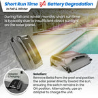 Betta SE Plus - Solar-Powered Robotic Pool Skimmer with 24/7 Continuous Cleaning Power, Dual Charging Options, Twin Salt Chlorine Tolerant Motors, and Shallow Water Safeguard