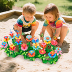 SpringFlower Toys for Girls 3 4 5 6 7 Years Old, Flower Garden Building Kit with Storage case,Educational STEM Toy and Preschool Garden Play Set for Toddlers, for Kids,148pcs