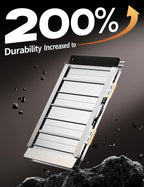 FACHNUO 2 Feet Portable Wheelchair Ramp, Non-Skid Aluminum Handicap Ramps with Handle, Folding Threshold Wheel Chair Ramp for Home Steps, Stairs, Entry, Threshold, Doorways, Scooter, 800LBS Capacity