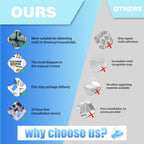 Mold Test Kit for Home,14 Simple Detection Tests,Test HVAC System,Home Surfaces, Indoor Air Quality Testing,DIY Mold Detector,Includes Detailed Mold Identification Guide,Black Mold Testing kit