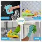 AIDEA Microfiber Cleaning Cloth, 200PK, Absorbent Shop Rags, Microfiber Towels for Cars, Kitchen Towels, Dusting Cloth for Home, Window, Cleaning Supplies, 12"×12"