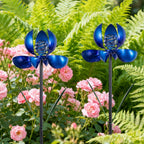 SATHGA Metal Wind Spinners Outdoor,2Pack Pinwheels for Yard and Garden, Decorative Garden Stakes for Patio,Lawn, Outdoor