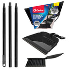 O-Cedar Indoor & Outdoor Strong Sweep Broom & Brush Bundle | Heavy Duty Bristles Remove 99% of Dust & Dirt in One Sweep | Step-On Dust Pan | Safe for Hardwoods, Powerful on Outdoor Debris