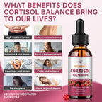 （2 Pack）Cortisol Manager Liquid Drops, Cortisol Supplements for Women, with magnesium ashwagandha, rhodiola rosea,l-theanine,Phosphatidylserine-Promote Relaxation and Support Mood- 30 Day Vegan Supply