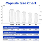 ATLEMISME Empty Vegan Capsules Size 0 - Vegan Capsules Empty (1000 Count) DIY Vegetable Capsule Filling