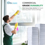 Simpli-Magic Cotton Shop Towels 14"x12" (100 Pack) – Reusable Cleaning Shop Rags for Automobiles, Industries, Garage and Homes (White)