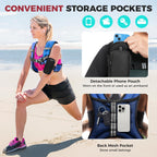 BAGAIL Weighted Vest, 5lb/8lb/10lb/12lb/15lb/20lb/25lb/30lb Weight Vest for Walking & Weight Loss, Reflective Rucking Vest with Phone Pouch for Women & Men, Home Gym & Outdoor Training