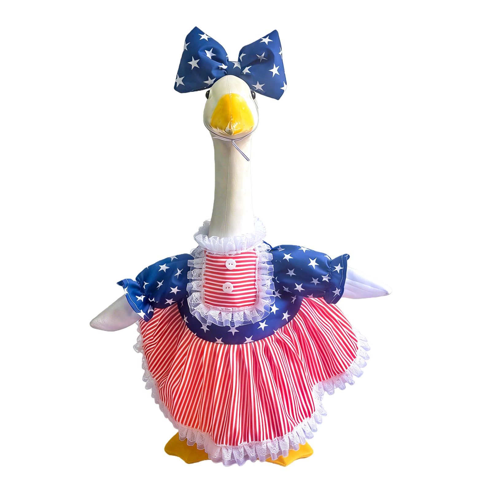 Porch Goose Outfits for 23 Inch Lawn Statue, Patriotic USA Costume