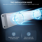 Under Cabinet Lights, 63 LED Rechargeable Motion Sensor Lights Indoor, 2 Pack Dimmable Magnetic Closet Lights, Wireless Under Counter Lights for