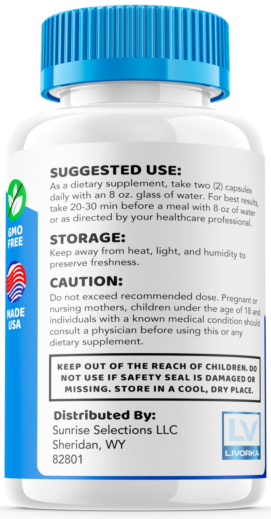 LIVORKA (5 Pack) Cognicare Pro Capsules, Cognicare Pro, Cognicare Pro Pills, Cognicare Pro Advanced Formula, Cognicare Pro Vitamins, Cognicare Pro Formula 300 Capsules for 5 Months
