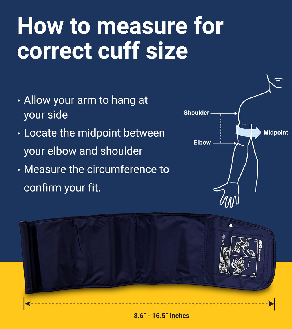 A&D Medical Multi-User Blood Pressure Monitor for Home Use UA-767FAC – Wide Range Cuff (8.6-16.5” / 22-42cm), Easy to Use, Adult Upper Arm, 60 Readings Per User (4 Users), AC Adapter, FSA/HSA Eligible