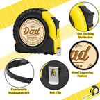 Fathers Day Birthday Gift for Dad from Daughter Son, Gift for dad, Dad Birthday Gift, Birthday Christmas Tools Gift for Dad, Practical Gifts for Father, Best Dad Ever Engraved 10 FT Tape Measure