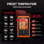 TempPro TempSync 1000FT Wireless Meat Thermometer for Grilling and Smoking