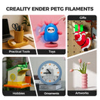 Creality PETG Filament 1.75mm, 3D Printer Filament 1KG, Transparent