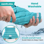 Comfcube Migraine & Headache Relief Ice Cap, 2 Hours Long Lasting Cold Therapy Wearable & Washable Form Fitting Ice Hat for Sinus & Stress Relief, Puffy Eyes, Severe Migraines, Chemo