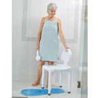 Carex Bath Seat And Shower Chair with Backrest for Seniors, Bath Chair For Elderly, Disabled, Handicap, and Injured Persons, Supports Up To 400lbs, Shower Seat For Inside Shower, Made in USA