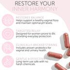 Bacterial Vaginosis Symptoms Relief for Women | Natural Homeopathic Supplement for Odor, Itching, Discharge, BV, and Vaginal Microbiota Imbalance | 60 Capsules for pH Balance and Daily Support