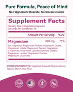 9-in-1 Magnesium Complex, 300mg Magnesium from 9 Organic Forms, Glycinate, Citrate, Malate, High Absorption for Sleep & Relaxation, Energy & Muscle Support, 90 Capsules
