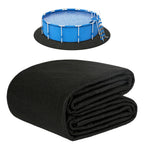 Whmayai 10ft Round Pool Liner Pad, 280g/㎡ Thickened Heavy Duty Above Ground Swimming Pool Ground Cloth, Under Pool Mat Protector for Bottom, Extend Liner Life
