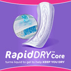 Always Discreet Adult Incontinence Pads for Women, Drier, 6 Drop Regular Length, Extra Heavy Absorbency, Pads for Bladder Control Management, Bladder Leaks, & Postpartum Pads, 66ct