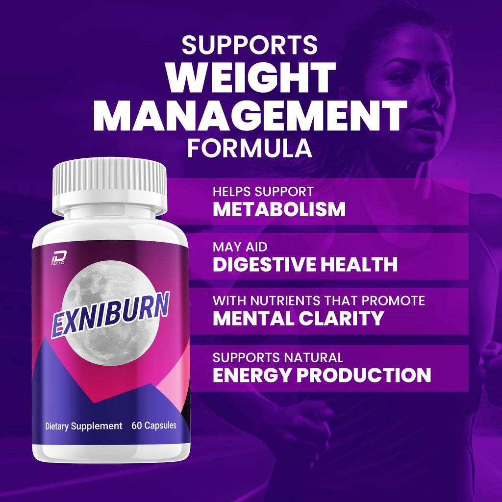 Exniburn Capsules – Exniburn Natural Ingredients Advanced Formula 800MG Dietary Supplement (1 Pack - 60 Capsules)