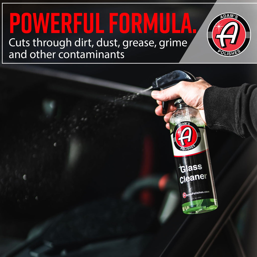 Adam's Polishes Glass Cleaner (Gallon) - Car Window Cleaner | Car Wash All-Natural Streak Free Formula For Car Cleaning | Safe On Tinted & Non-Tinted Glass | Won’t Strip Car Wax or Paint Protection