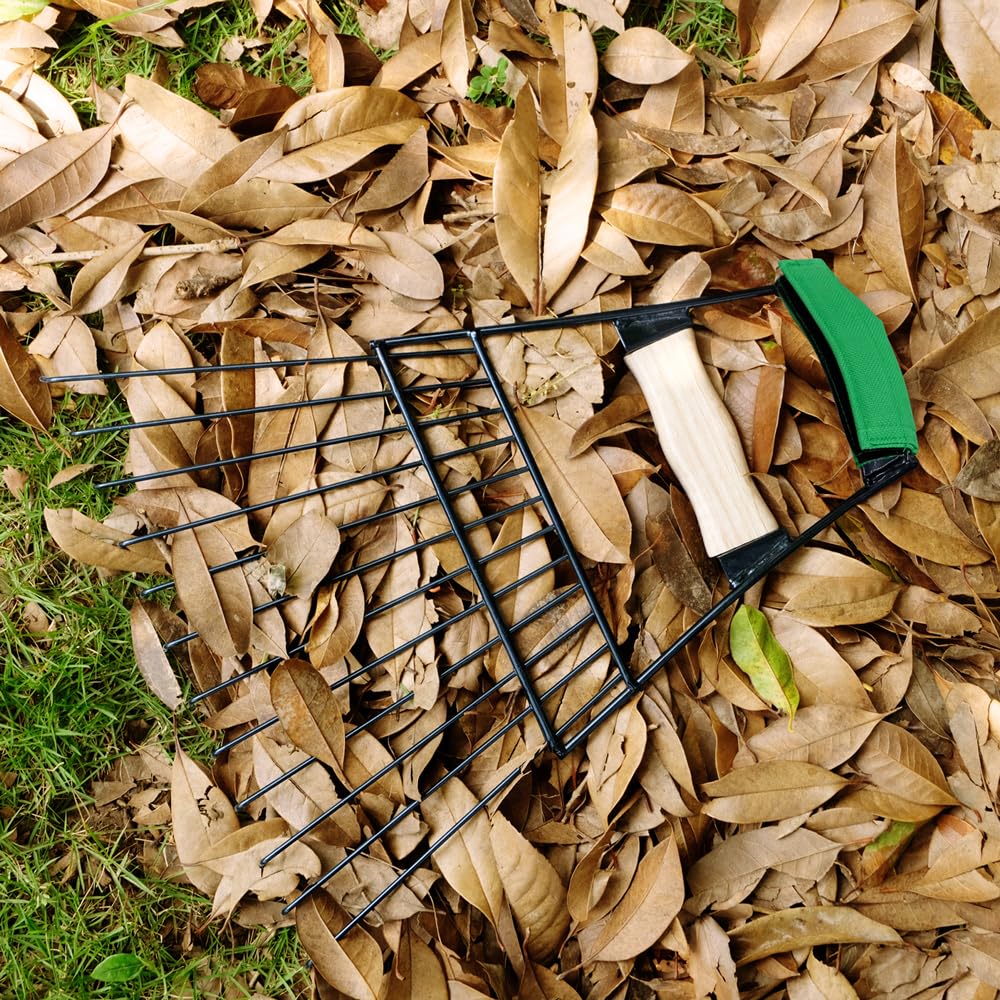 Altdorff Steel Leaf Scoops, Hand Rakes for Picking Up Leaves, Sturdy Garden Large Leaf Grabber Leaf Rake for Picking up Leaves, Collect Garbage and More