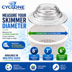 The Skimmie Cyclone 6" (Skimmer Basket NOT Included) - ONLY for Above Ground Pools - Turbocharges Pool Skimmer Water Flow - Improves Pool Surface Cleaning - Essential Pool Accessories