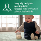 Philips Avent Natural Glass Baby Bottles, Slow Flow, 4 oz, BPA-Free, 4-Pack