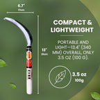 Hounen Miyawaki Nejiri Kama Weeder – Japanese Weeding Sickle, Twisted Stainless Steel, 4.7 in (12 cm) Blade, 13 in (33 cm), Root Slicer for Garden Beds & Crabgrass, Made in Japan (Japanese Steel)