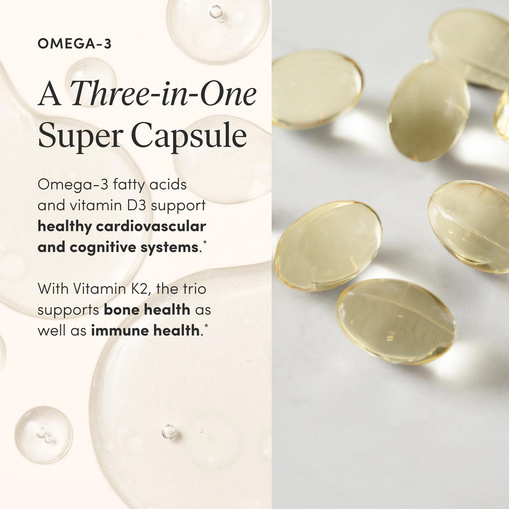The 'Pause Life Omega 3, Vitamin D & K2, Gluten Free Supplement, Fish Oil and Vitamin Formula, Immune Support, Daily Wellness Routine, Natural Ingredients, Dairy Free, Unflavored, 120 Softgels