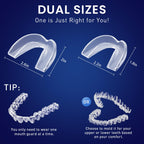 EVSEMO Anti Grinding Guard for Clenching Teeth at Night, Mouth Guard for Grinding Teeth at Night, Teeth Grinding Mouthguards for Sleeping, Comfortable Grinding Guard for Adults