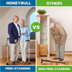HONEYBULL Walking Cane for Men & Women Foldable, Adjustable, Heavy Duty, Free Standing, All Terrain, Collapsible Walking Sticks for Seniors & Adults