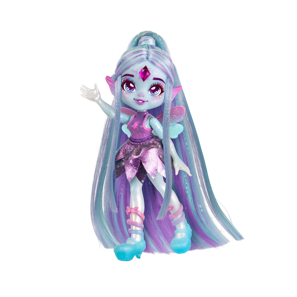 Magic Mixies Pixlings Deluxe Pack, Flyt The Dragonfly, Shimmer Reveal, Create & Mix Potion That Magically Reveals 6.5" Pixling Doll Inside Potion Bottle - Exclusive Mini Mixies & 6 Hair Accessories