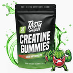 TASTY GAINS Creatine Gummies, 90g of Creatine, Non-GMO, Vegan - Build Muscle & Boost Strength for Men & Women (1g Creatine Monohydrate Per Gummy) Made in USA (90, Sour Watermelon)