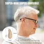 Flaygo Rechargeable Hearing Aids for Seniors - 16-Channel Digital Chip OTC Hearing Aid with Smart Noise Reduction for Clear Sound,150+Hrs Ultra Long Standby, Medical Silicon,Comfortable Anti-Slip Fit