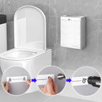 Gorlary Wall Mounted Sanitary Napkin Receptacle Tampon Holder, Silver
