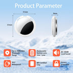 2 Pack Tracker Tags Finder Apple Find My MFi Certified Waterproof iOS Only