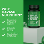 Grass Fed Colostrum Supplement for Immune and Gut Health, 2 Month Supply