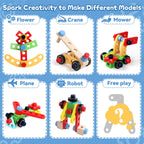 TONZE Wooden Kids Tool Set with Drill, Montessori Toys for 3 Year Old Boys