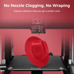 Sovol 3D Printer PETG Filament 1.75mm 1KG (2.2lbs), High Precision, Strong Toughness, Wiring Tightness, Dimensional Accuracy +/- 0.03 mm, 3D Printing PETG Filaments, Red