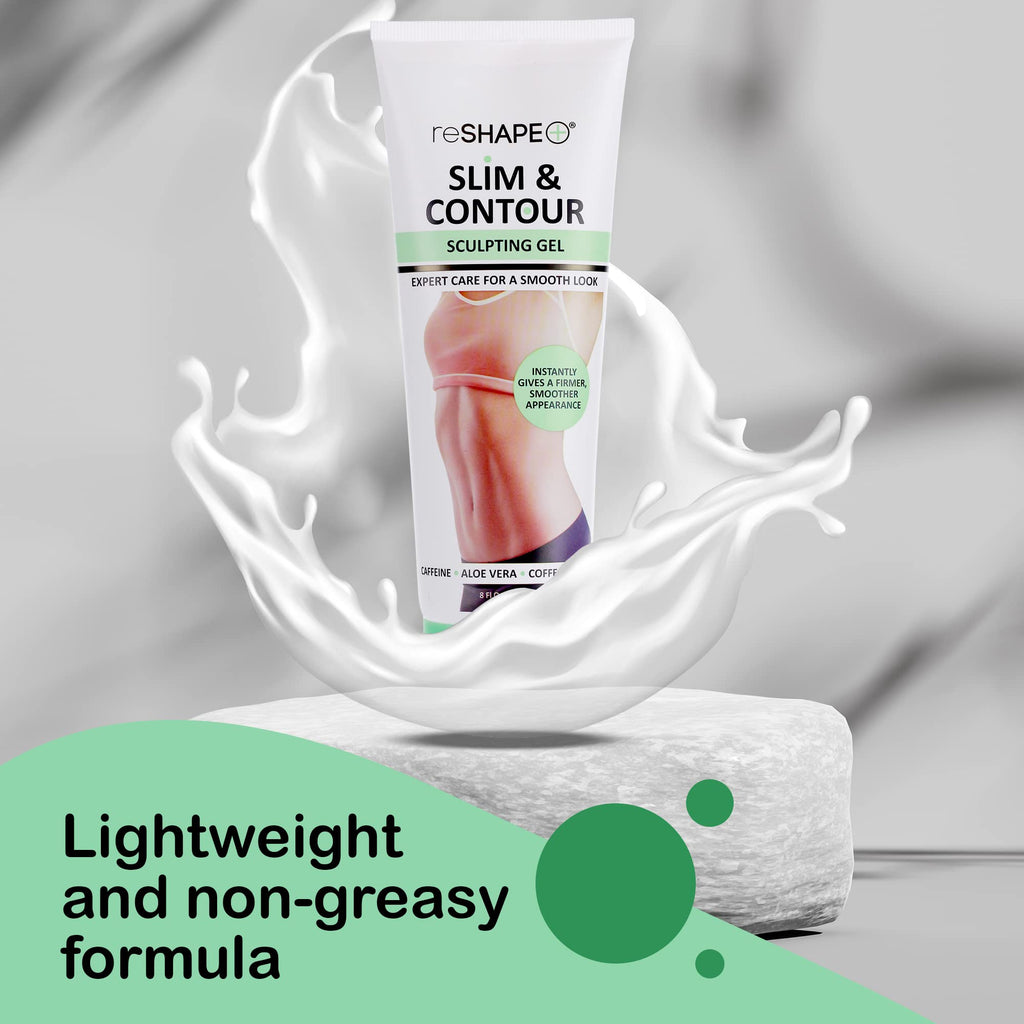 Reshape+ Anti-Cellulite Skin Tightening Gel - Firming Cream for Stretch Marks, 8 fl oz (2-Pack)