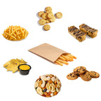 100-pack 4x6 Inches Mini Size Natural Kraft Paper Bags for Bakery Cookies Treats Snacks Popcorn Small Gift bag