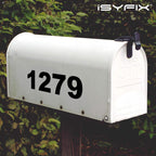 iSYFIX Black Vinyl Numbers Stickers,4 Inch Self Adhesive (2 Sets),Premium Decal Die Cut and Pre-Spaced for Mailbox, Signs, Window, Door, Cars, Trucks, Home, Address Number, Indoor or Outdoor